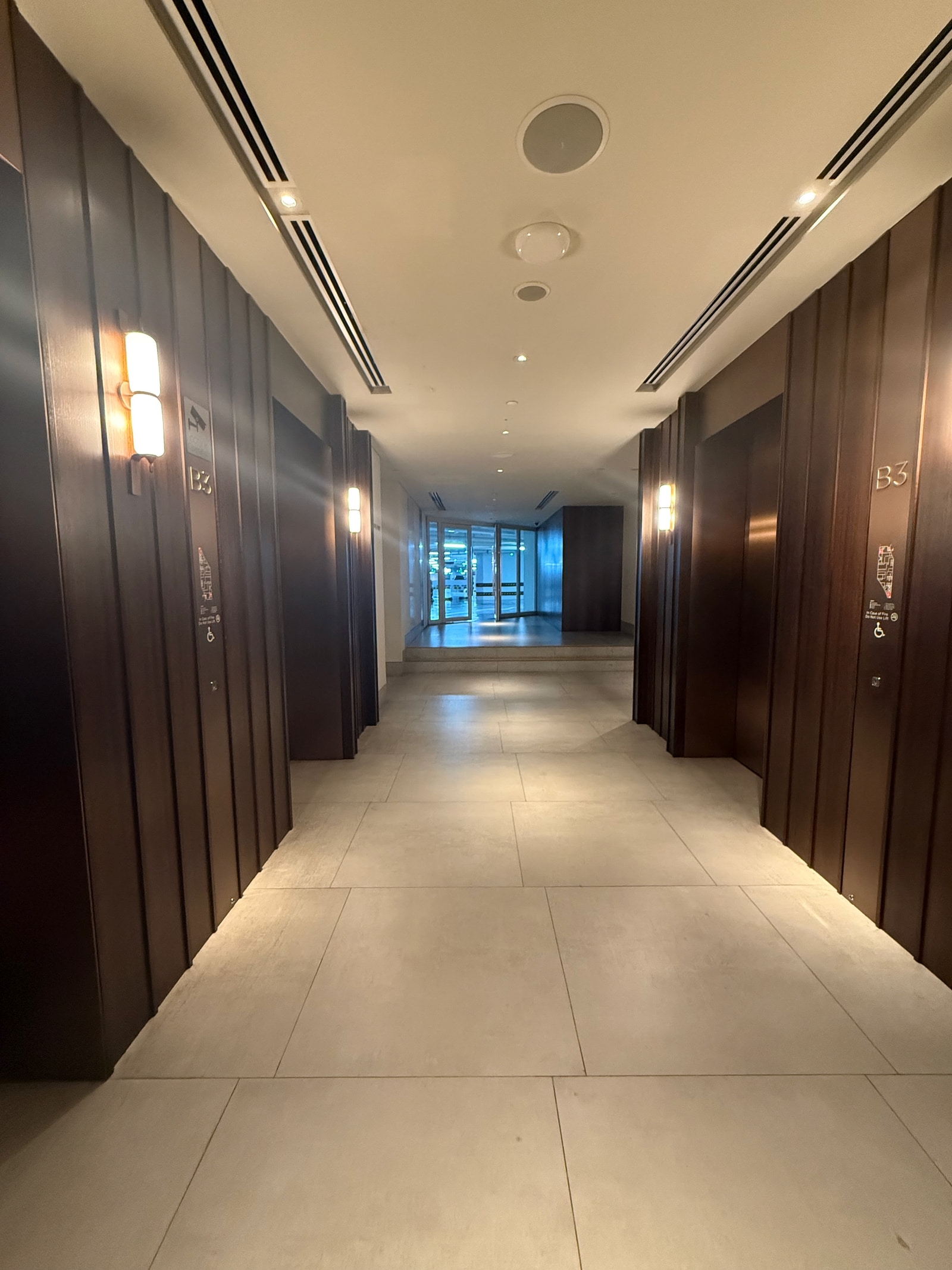 You should now be at the Andaz lift lobby at Basement 3.